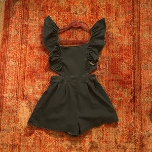 Adorable denim romper!